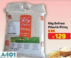 KÖY SOFRASI PİLAVLIK PİRİNÇ 5 KG KÖY SOFRASI PİLAVLIK PİRİNÇ 5 KG